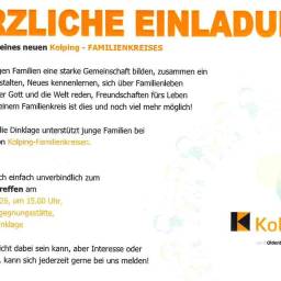 Einladung zum Infotreffen zur Gründung eines neuen Kolping-Familienkreises